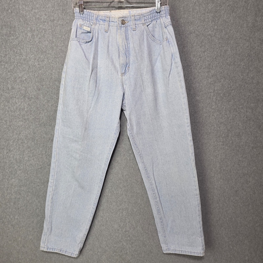 Vintage Lee "mom"  - high waisted - stretch sides - light washed - size 10 PET.